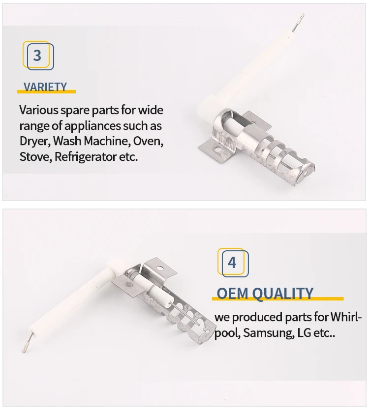 Bake Oven Spark Igniter WP9758079 Burner Parts Oven Igniter Spark Electronic WP9758079 supplier