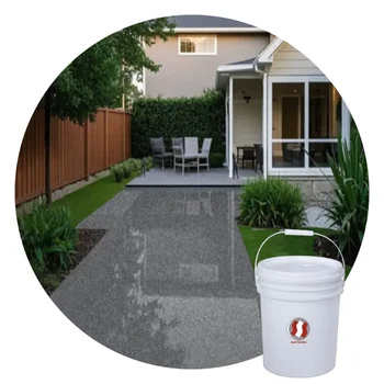 High Gloss Marble Effect Wear Resistant Indoor Outdoor Self-Leveling Epoxy Floor Polyurethane Color Sand Floor Paint