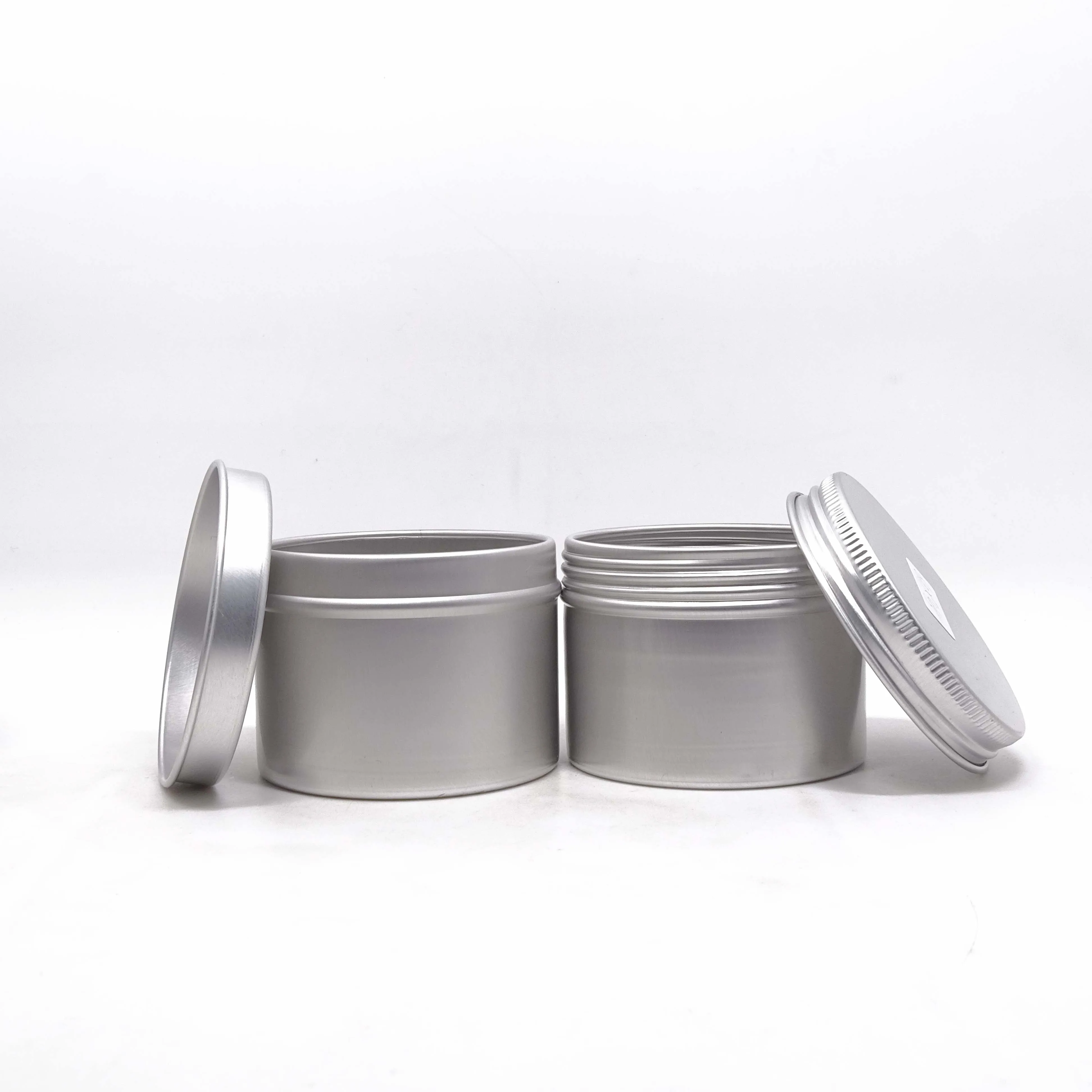 100ml 200 ml 300ml 400ml 500ml tin aluminum jar gold with screw lid