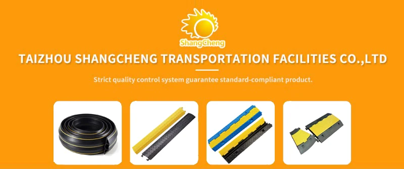 product factory wholesale outdoor rubber floor cable cover roadway safety traffic rubber 5 channel cable protector-0