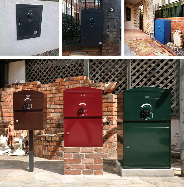 Large Waterproof Smart Parcel Delivery Drop Box - Secure USPS Postal ...