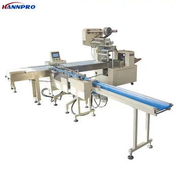 HANNPRO Eco Automatic protein Chocolate bar packing line Upper dessert pastry energy bar horizontal packing machine
