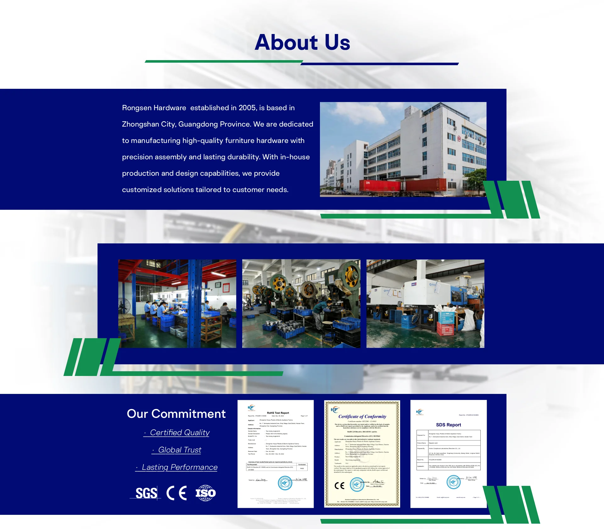 Company Overview - Zhongshan Rongsen Hardware Products Co., Ltd.