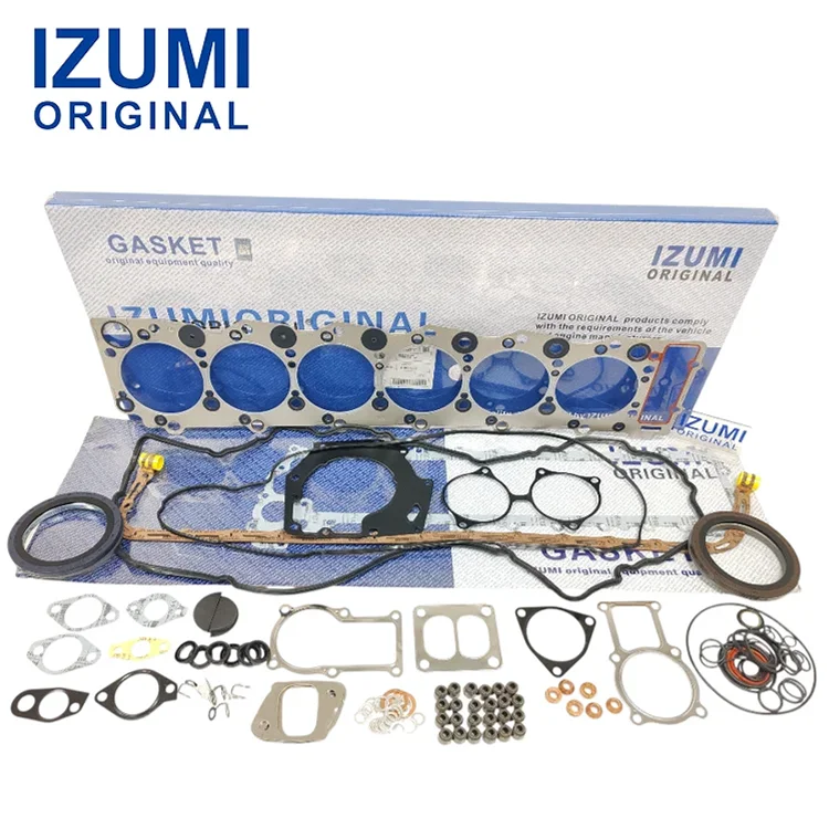 IZUMI ORIGINAL 6BD1 Overhaul Full gasket kit for Isuzu 6BD1T Hitachi UH07-7 EX200-1 EX200-3