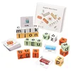 Letter block spelling word game card