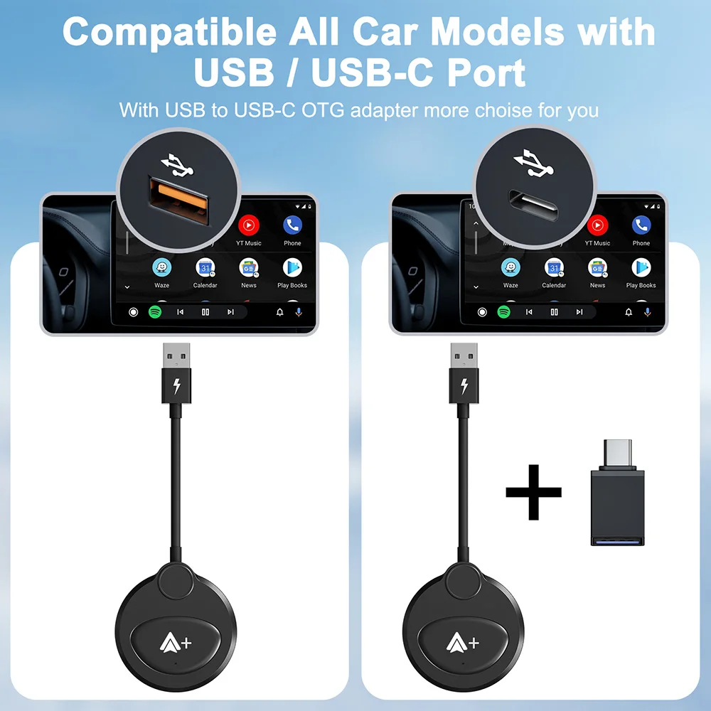 Wireless CarPlay Adapter for Android Auto – Stream YouTube