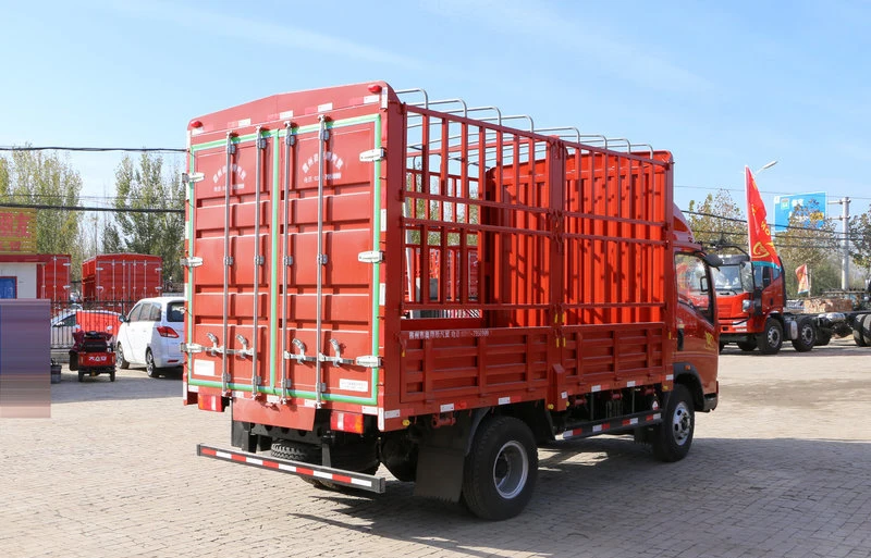 HOWO Fence Type Delivery  4x2 6 Wheel Small 2 Ton 5 Ton Mini Cargo Trucks