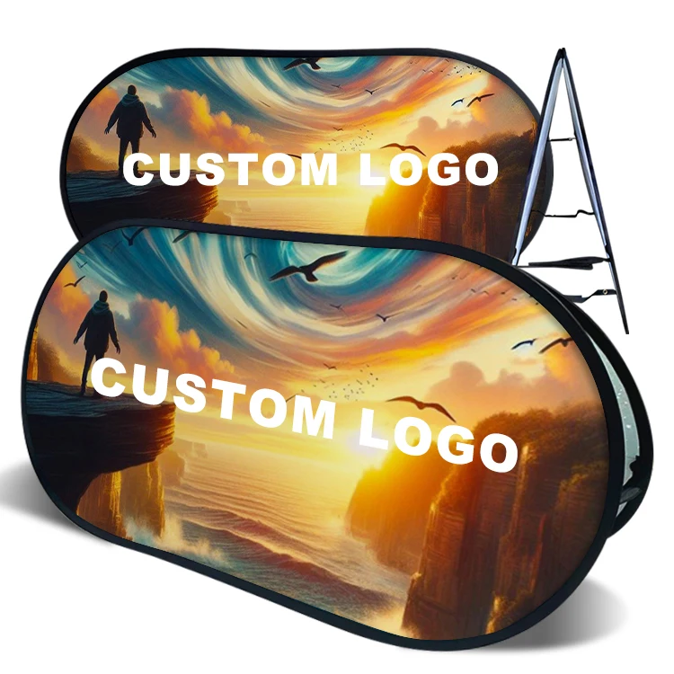 Factory Fabric Made Horizontal  Advertising Pop up Banner Custom Event Pop up Pop Out Banner
