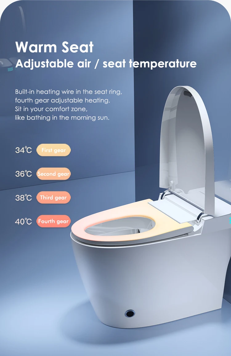 product new design intelligent toilet one piece water closet automatic toilet bowl ceramic smart intelligent wc smart toilet-19