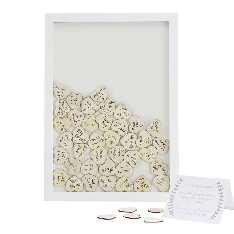 Деревянная Гостевая книга в деревенском стиле, коробка с откидной крышкой, знак в форме сердца мистер, миссис, подпись, свадебное украшение, гостевая книга, альтернативная рамка в форме сердца