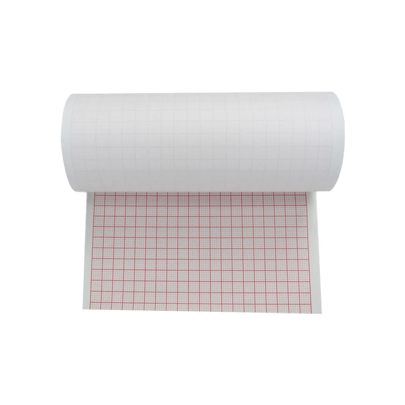 Бесплатный образец производитель Китай медицинский бумажный рулон для 110 мм термобумага 110X20M ЭКГ с круговой диаграммой