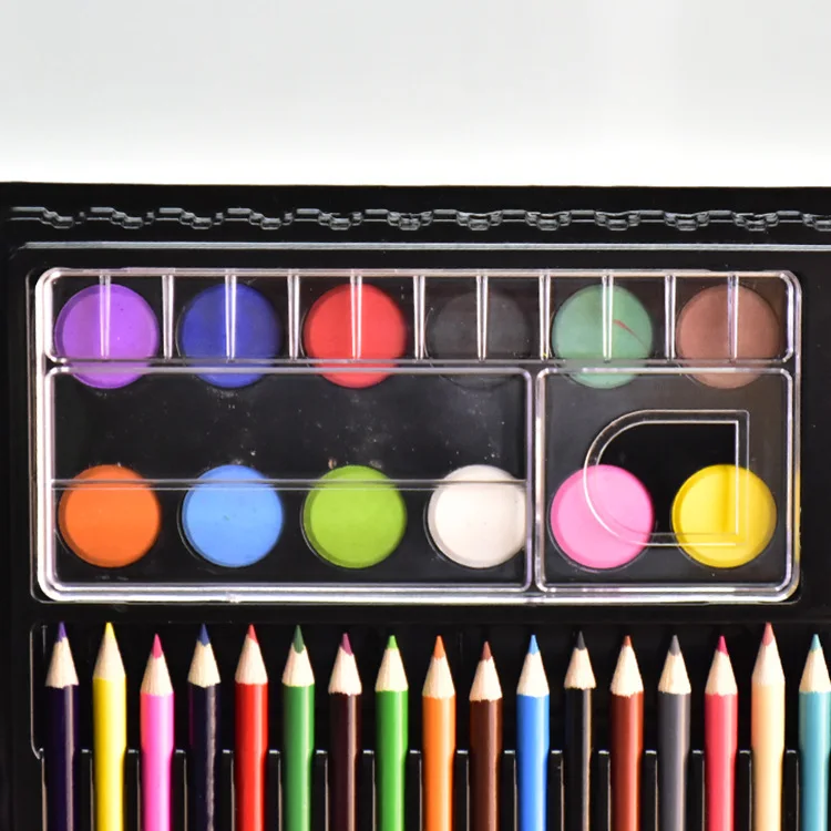 Wholesale 150pcs School Kids Painting Draw Art Set Supplies Stationery Crayons Watercolor Colored Pencils