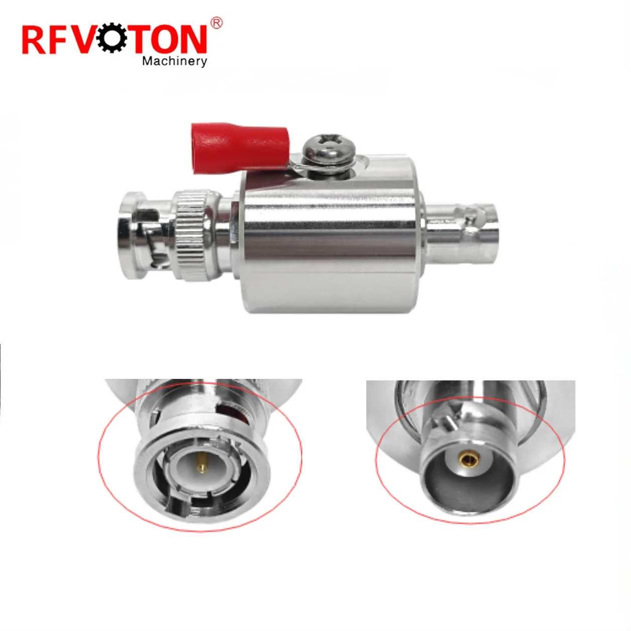 Factory Lightning Protection Dc-3G Bnc 50ohm Type Female Jack to Bnc  Male Plug  90V 230V 3G Arrester  Gas Discharge Tube