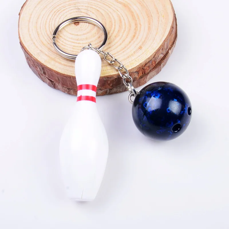 Porte-Clés Bowling UMILKI Lot De 12 - 4 Couleurs - Mini Boule Bowling - Cadeau Sport