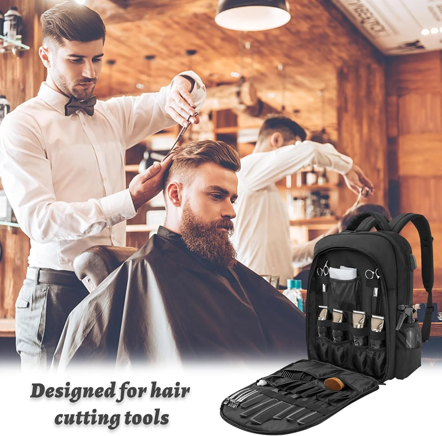 Hair Stylist Custom Barber Backpacks Custom Hairstylist Backpack