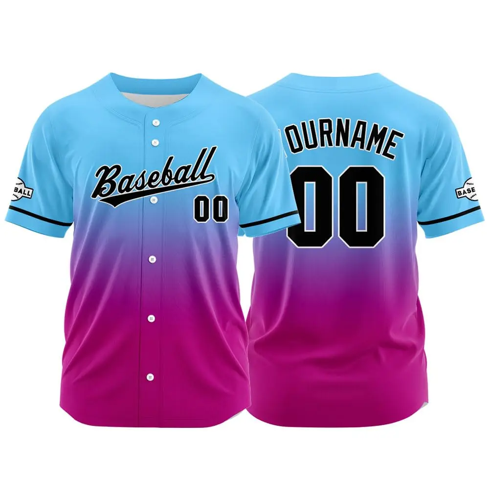 Custom Embroidered Baseball Jersey Personalized Team Logo