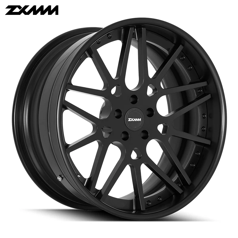 Custom Any Sizes Alloy Gold Wheel Rims 2pieces 17 18 19 20 21 22 Inch