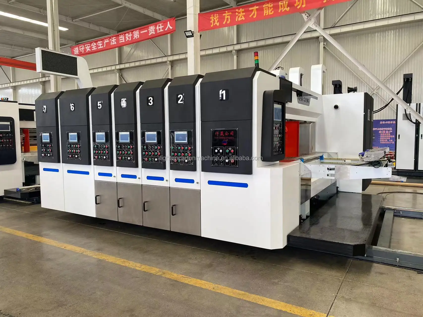 New Fully Automatic High-Speed 4-Color for Printing Machine for Corrugated Cardboard with Rotary Die Cutter
