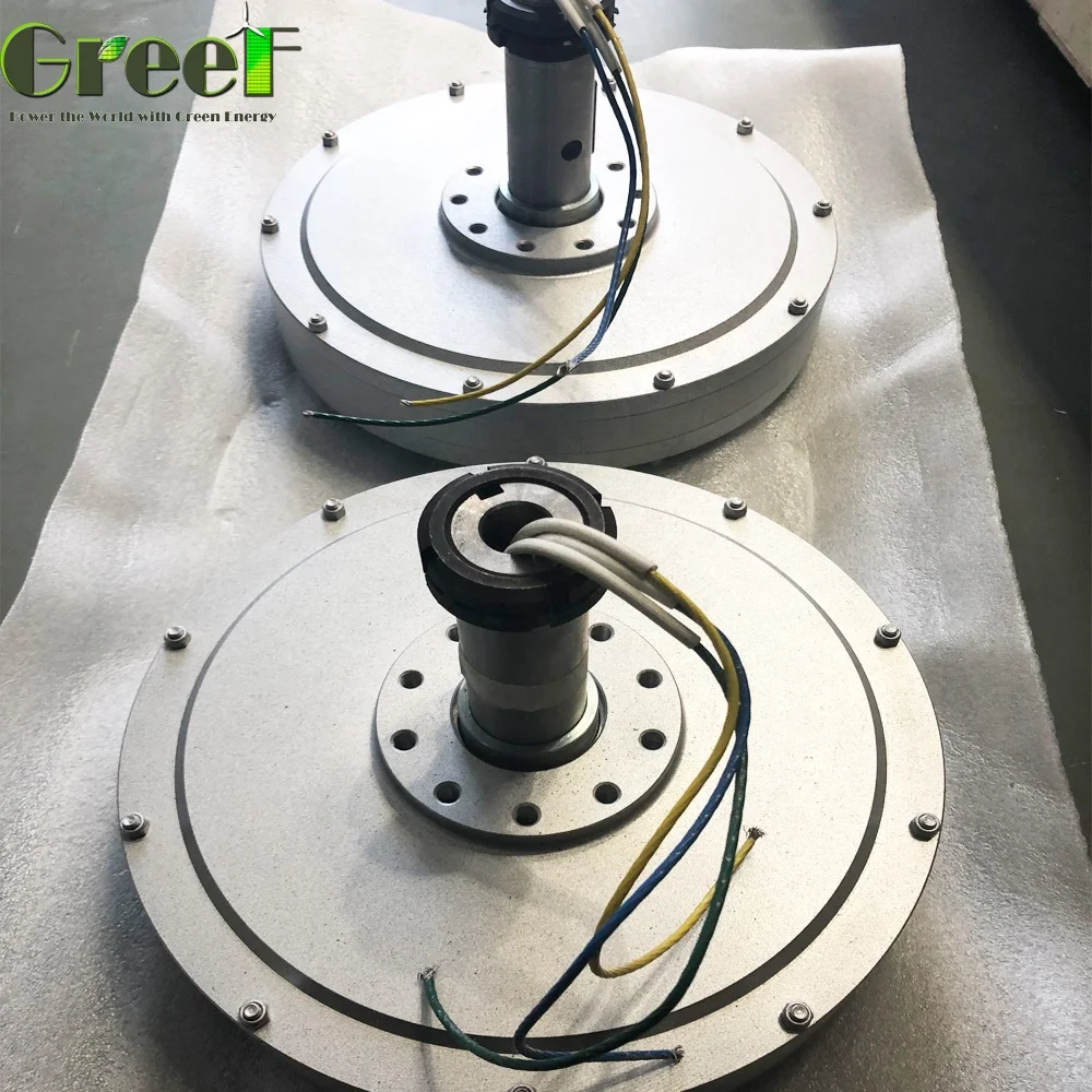 25kW Axis Flux Coreless Low Speed Magnet 发电机 for Vertical Wind Turbines 4