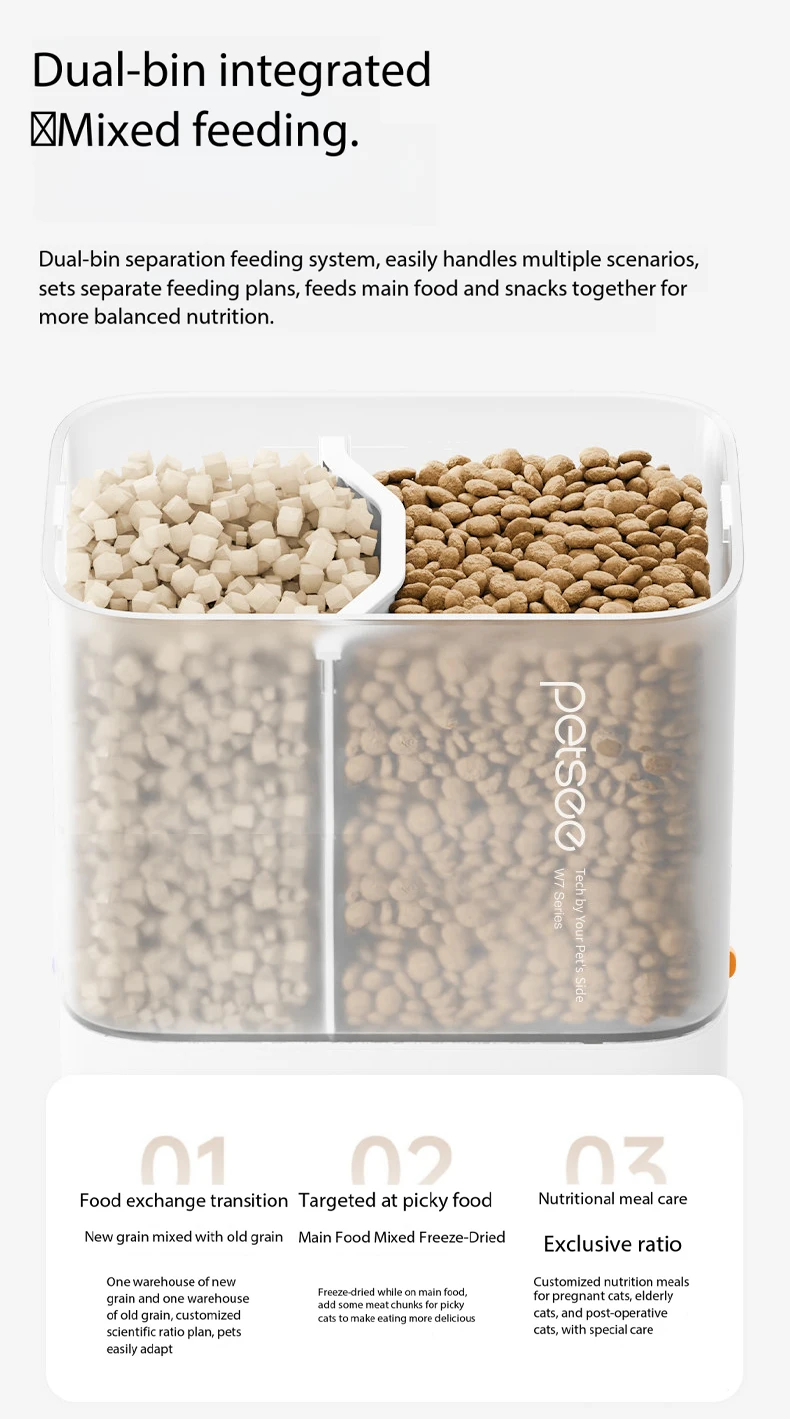 product smart automatic pet feeder water dispenser all in one machine app remote timed food water bowl for cats dogs-8