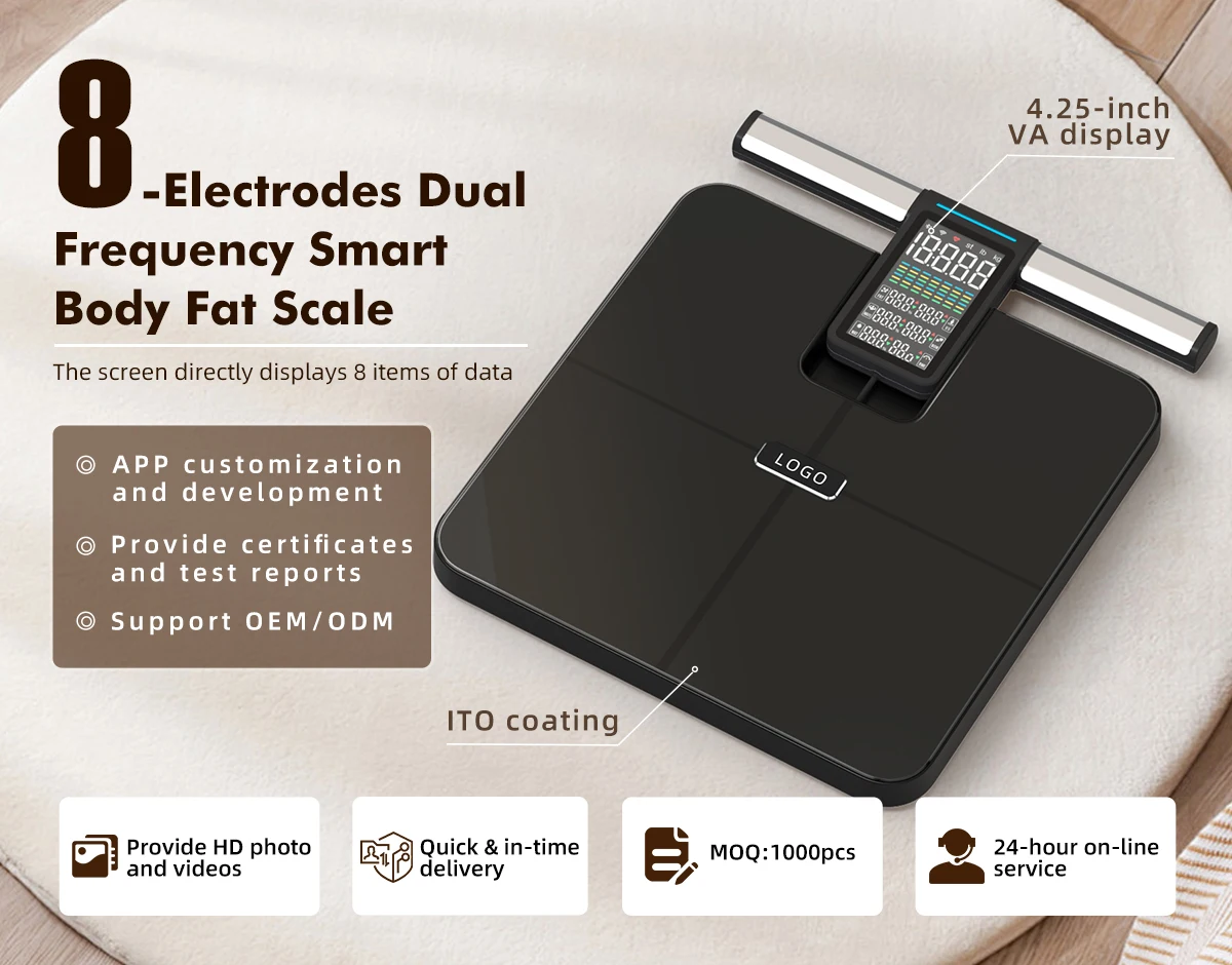 Unique 220KG New ITO Coating Bmi Smart Scale Personal Electronic Home ...