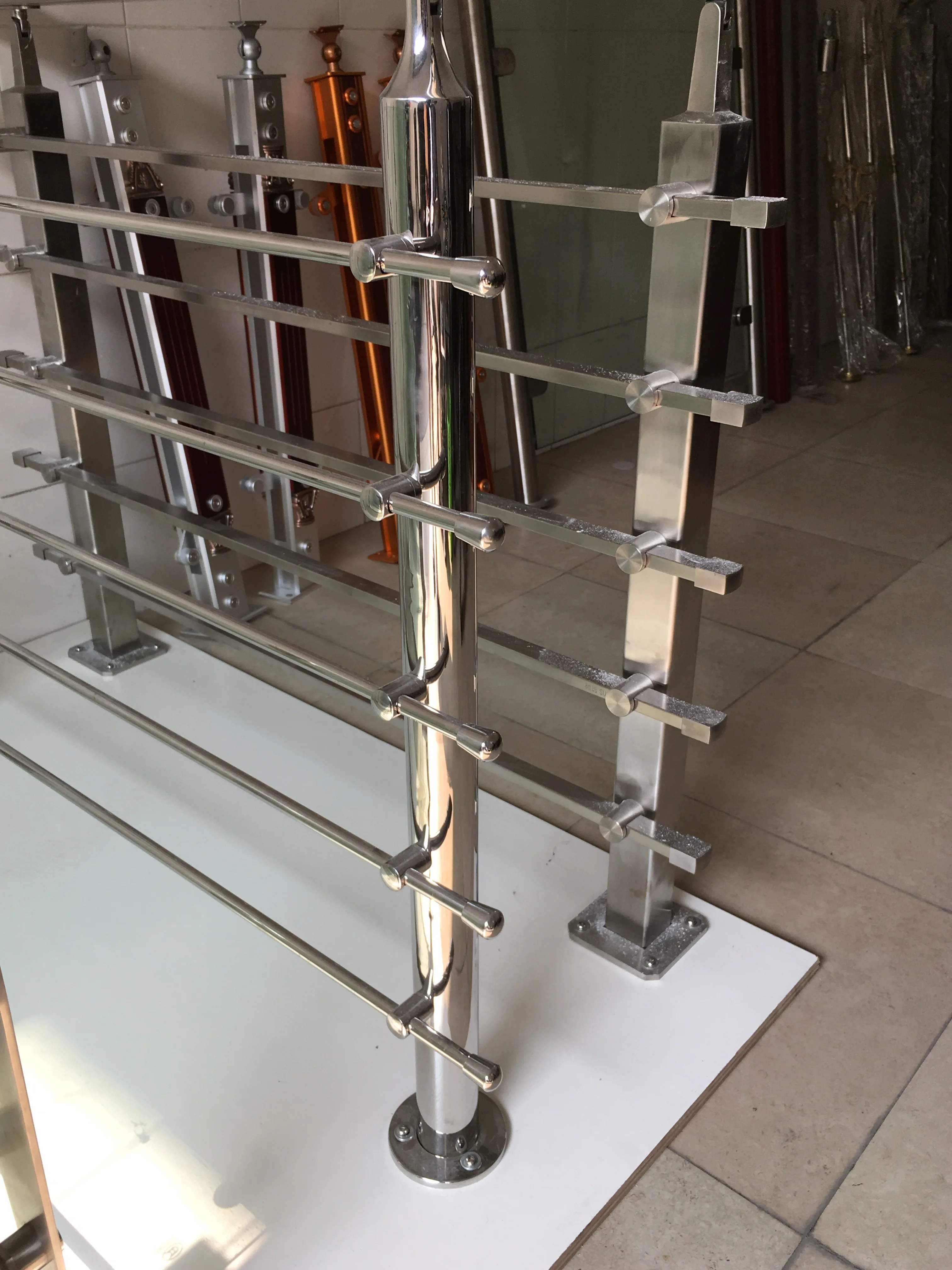 Rod Raling Top-ranked Square Rod Stainless Railing Balcony Fencing 42