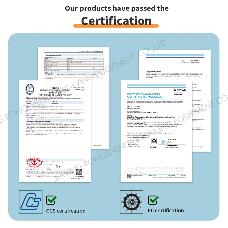 CCS & MED Solas Marine Survival Rescue Adult Lifejacket