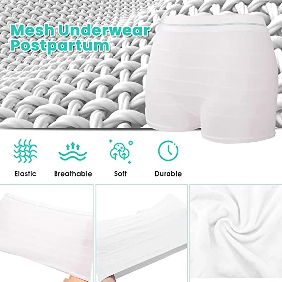 9120 High Waist Hospital Maternity Panties Surgical Breathable