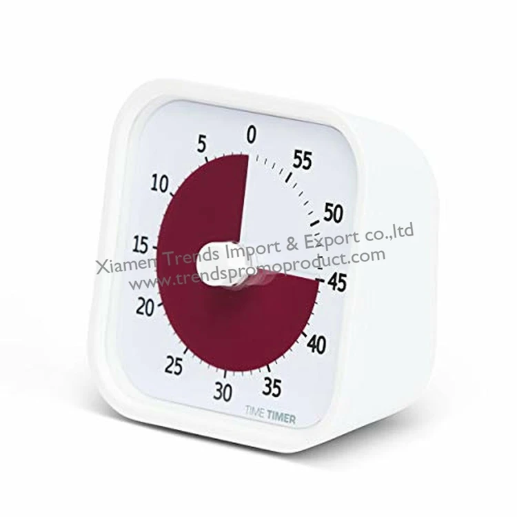 Silent countdown classroom 60 minute time out student analog visual timer for kids children child study learning school analogue