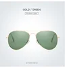 Gold framed dark green film