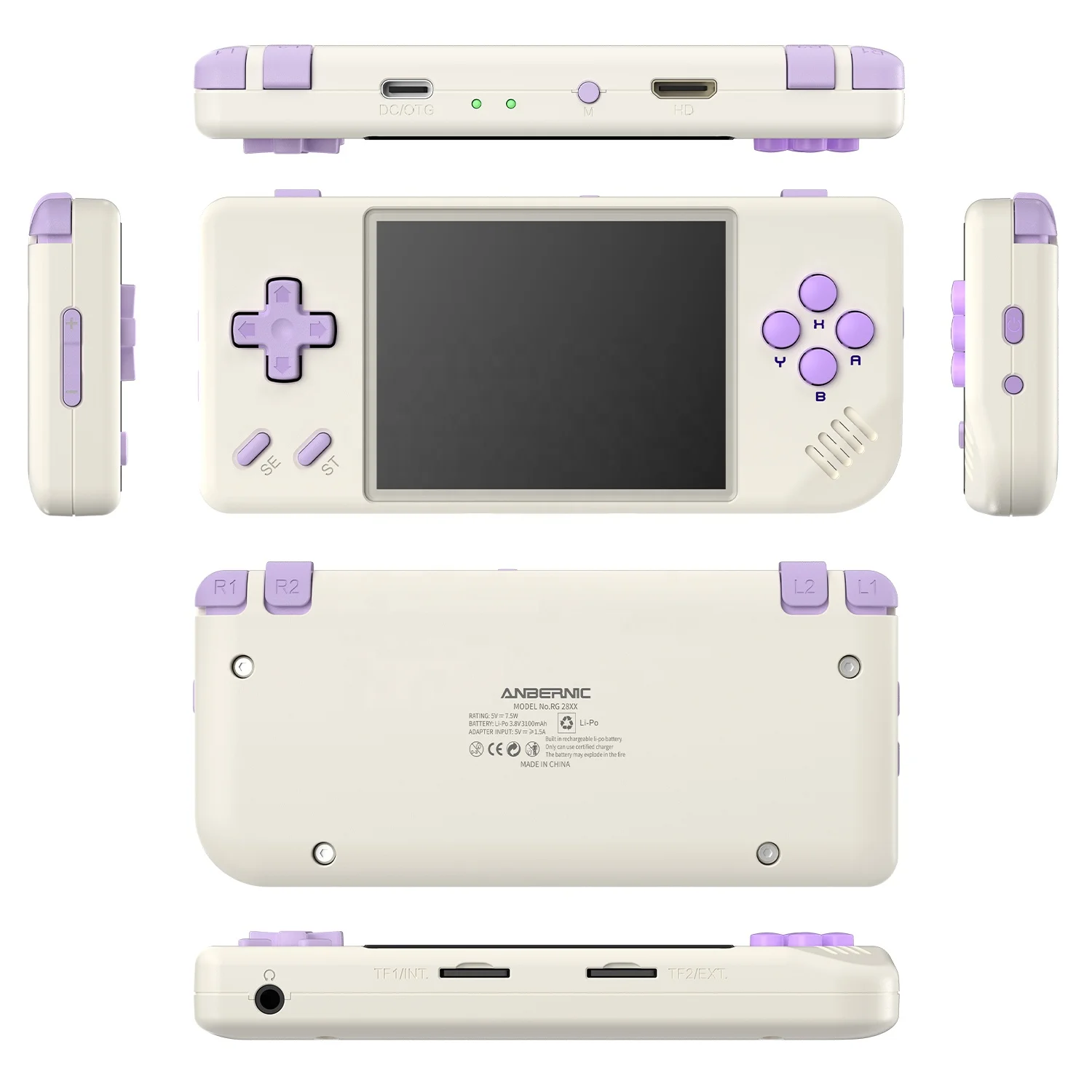 Anbernic RG28XX 3100mAh Retro Gaming Portable Console, 64 Bit
