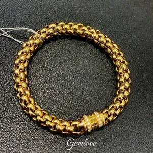 14K/18K Gold 0.994CT Lab-Grown CVD Diamond Bracelet, 27.79g Solid Chain, IGI Certified, Wholesale Unisex Jewelry