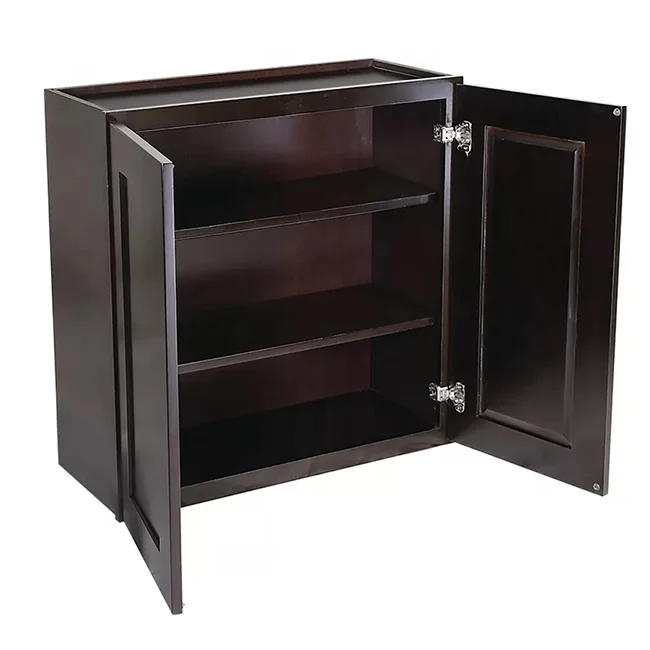 Factory Automatic Production Construction Building Hotel Apartment Flat Pack American Modern Kitchen Cupboard Wood Door