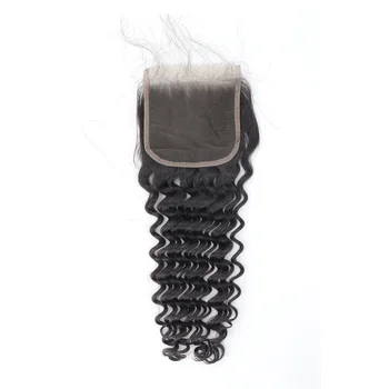 Methinks Hair Unprocessed 4*4 5*5 6*6 7*7 HD Transparent Lace Closures Deep Wave Burmese Hair
