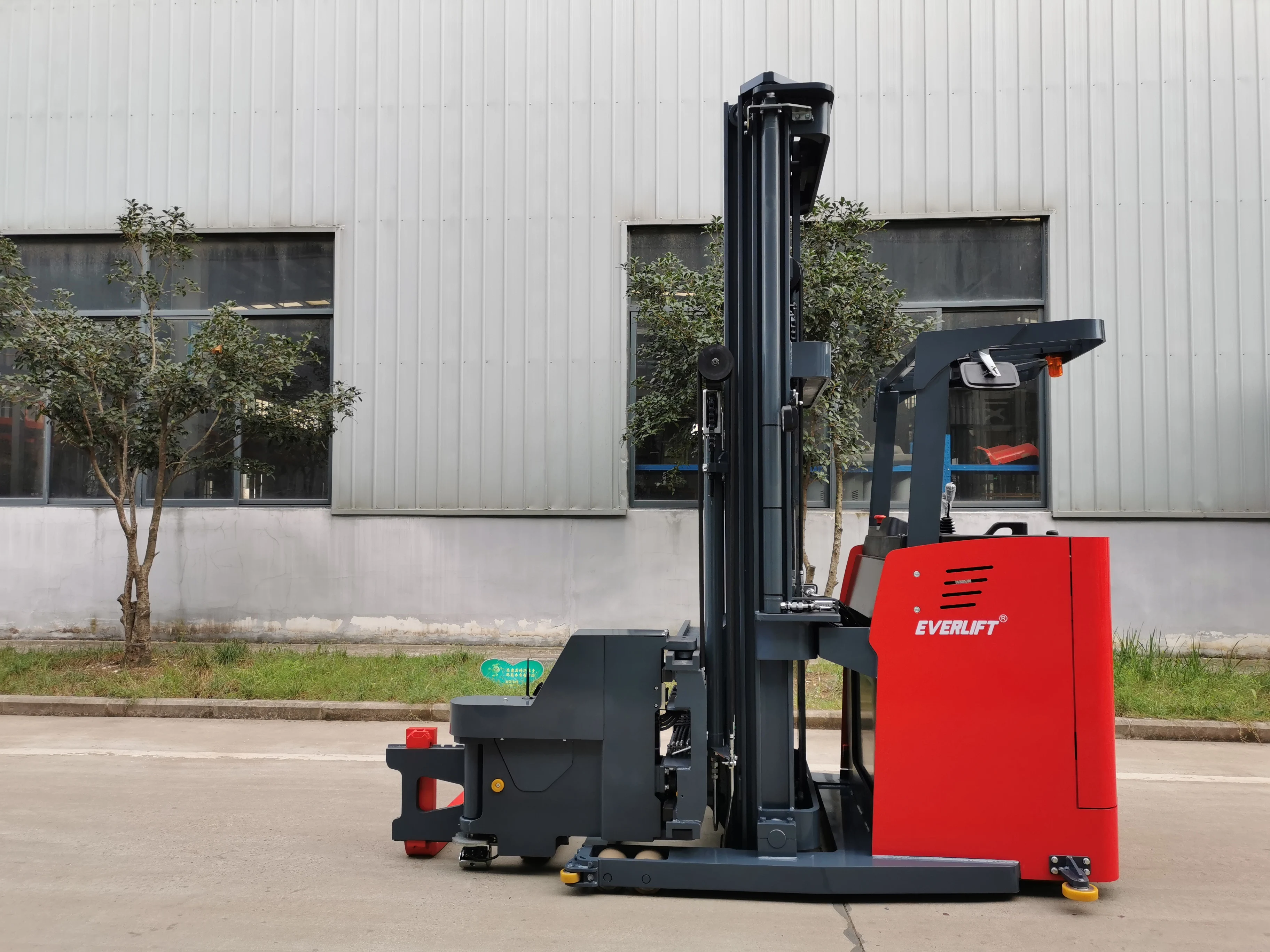 3-way Forklift Very Narrow Aisle Lifter Electric Stacker High Lifting Reach Truck for Warehousing Electric Stacker Forklift