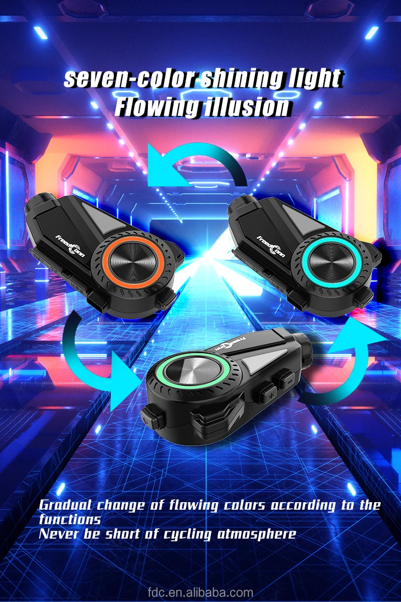 FreedConn R3 Pro Motorcycle Bluetooth Headset - Noise Cancelling