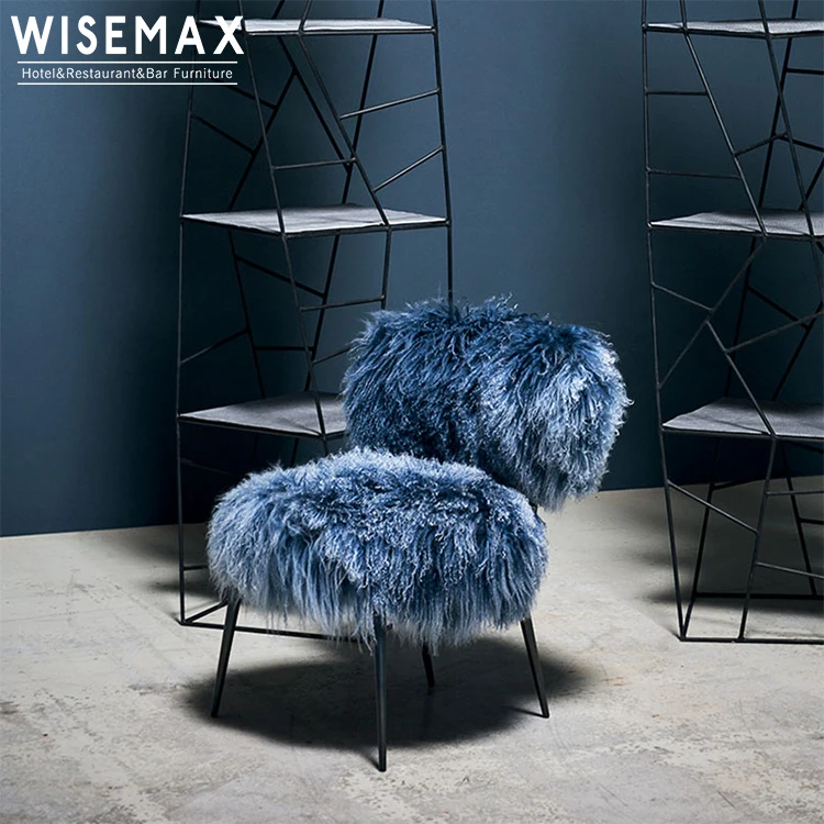 Modern Lounge Chair Baxter Nepal - Wool Fabric, Custom Colors