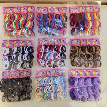 SongMay 72pcs/Set Elastic Hair Bands Girls Hair Accessories Colorful Nylon Headband Kids Ponytail Holder Scrunchie Gift