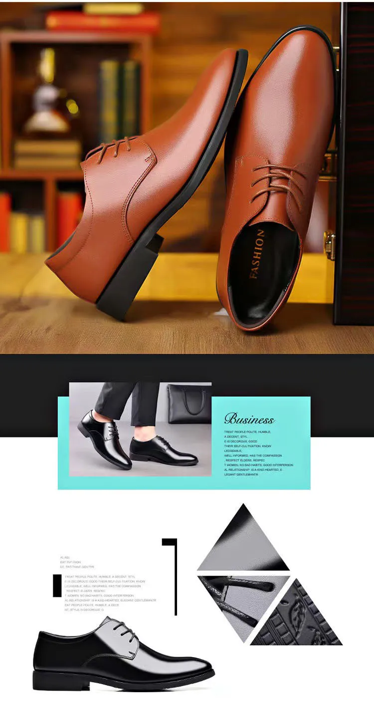 Spring New Style Male Shoes Breathable Casual Men's Business Dress ...