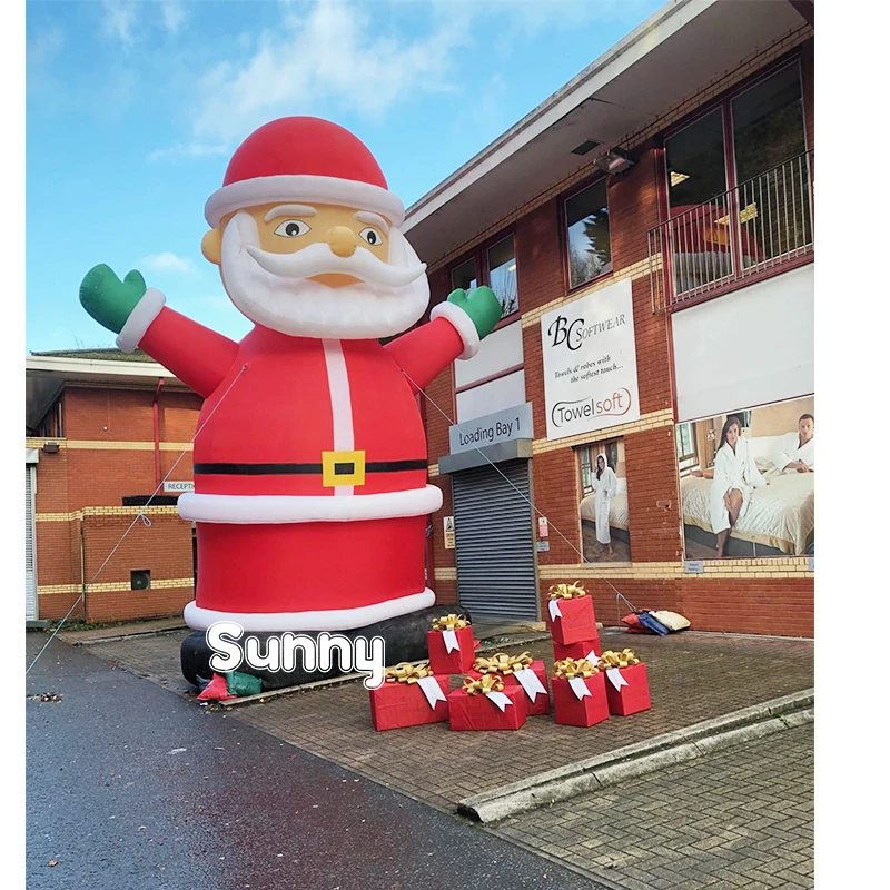 26ft Tall Giant Inflatable Santa Claus Christmas Decoration With Led ...