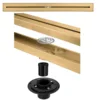 Oro spazzolato opaco, tubo di scarico dritto standard USA, 60055 mm