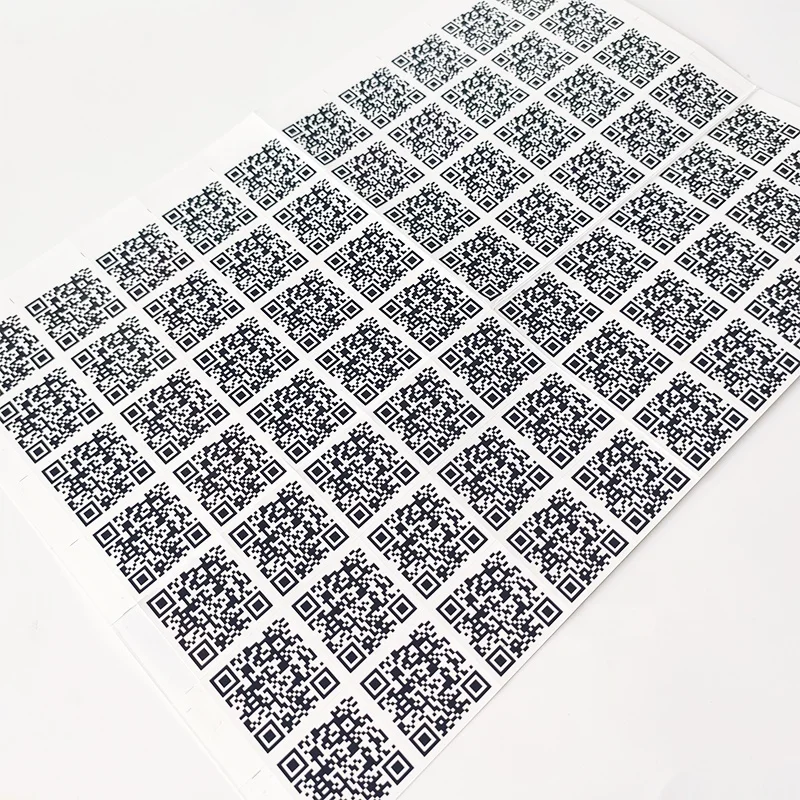 Factory Cheap Custom Reusable Barcode Qr Code Sticker Printing