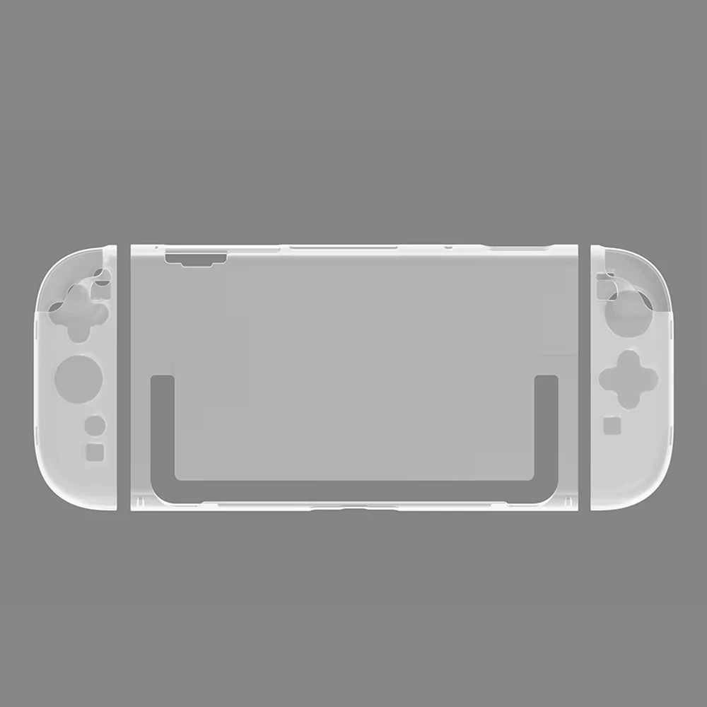 product laudtec transparent crystal shell case hard clear protective pc cover skin for nintendo switch 2 console-5