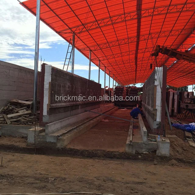 Modular Rotating Tunnel Brick Making Machinery Oven for Clay Bricks Malaysia Prefabricated Brick Kiln With burner