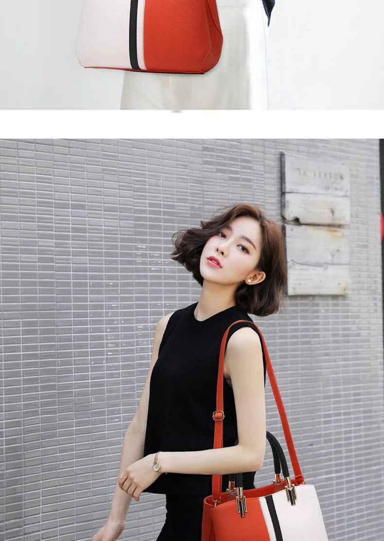 Hot Sale  Large Capacity Woman Handbag  Female Zipper Casual Shoulder Bags Lady  Leather Tote Crossbody Bag Women's Shoulder Bag