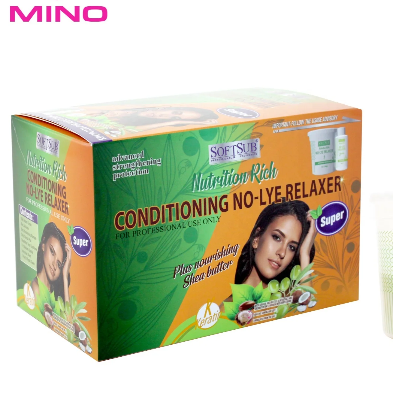 Oem Salon Hair Relaxer Cream For African Hair With Conditioner Hair