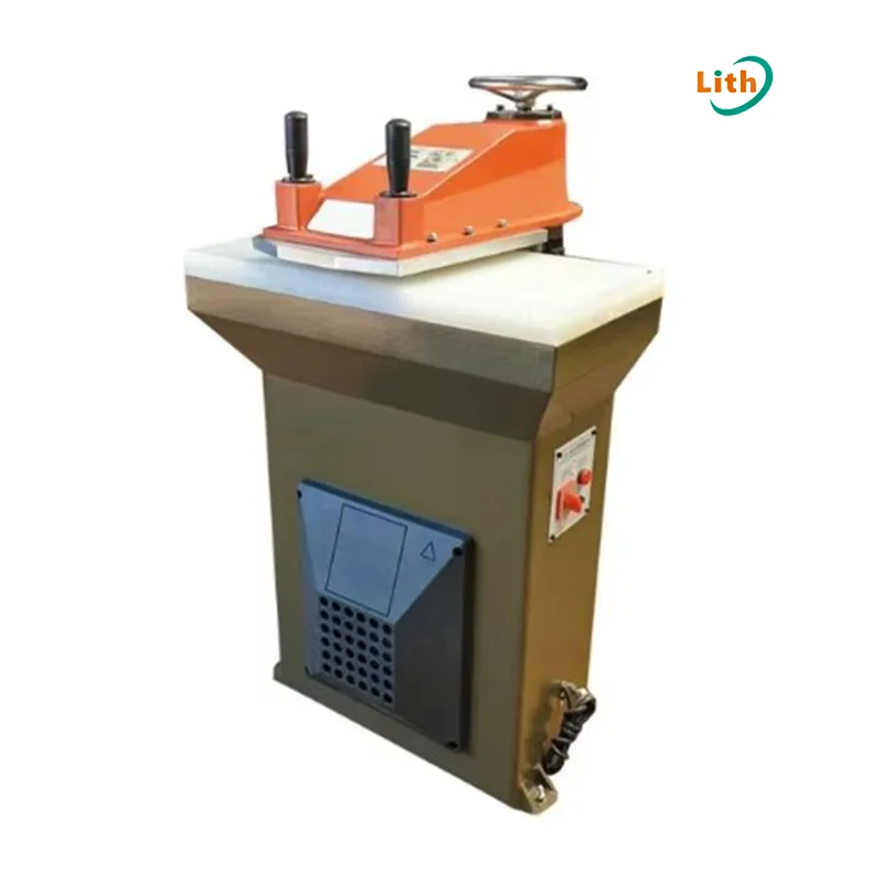 Manual Patterns Swing Arm Die Cutter Leather Cloth Clicker Press Cutting Machine Textile Clicking Press With Swing Head