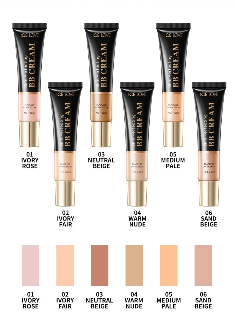 Correcting Color Face Makeup Full Coverage Liquid Foundation for Dark Skin Hydrating Light Waterproof Long Lasting BB Cream