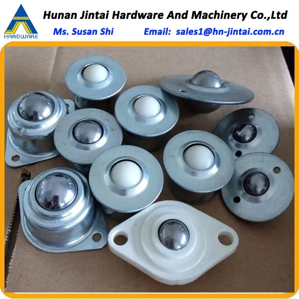 Rigging Hardware Eye Bolt Table Ball Sliding Bearing Conveyor Rubber Wheel Rail Universal Ball Rollers