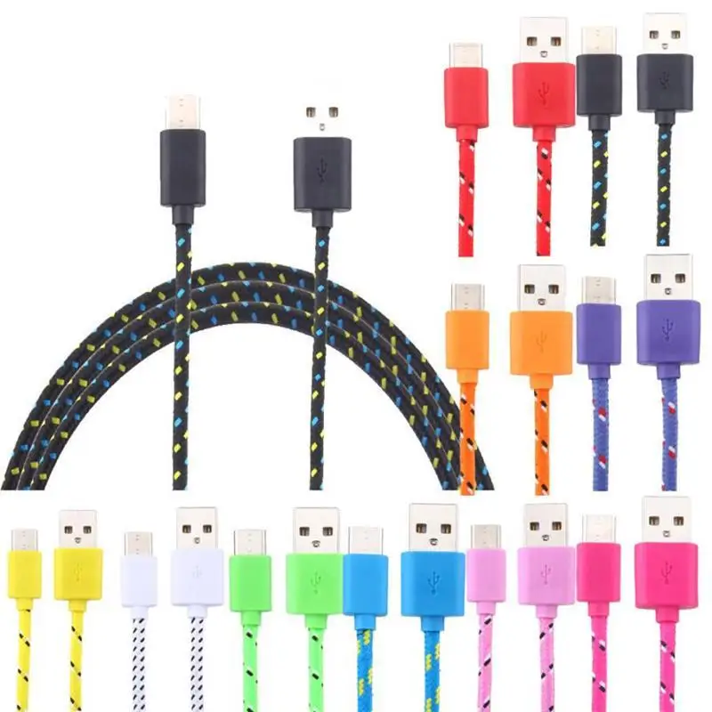 Fast Charging Micro USB and Type C Cables for Android